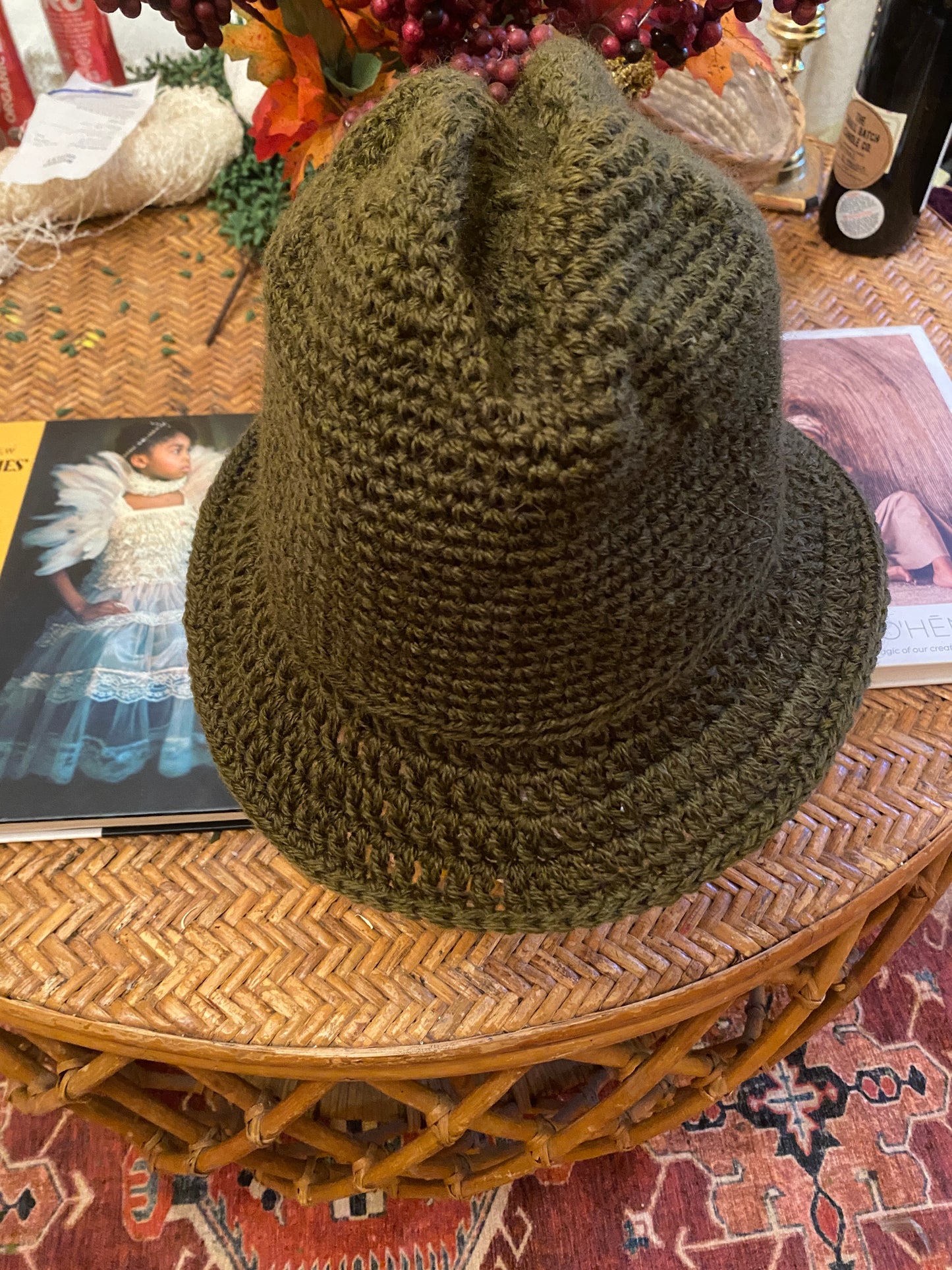 Crochet Hat - Green