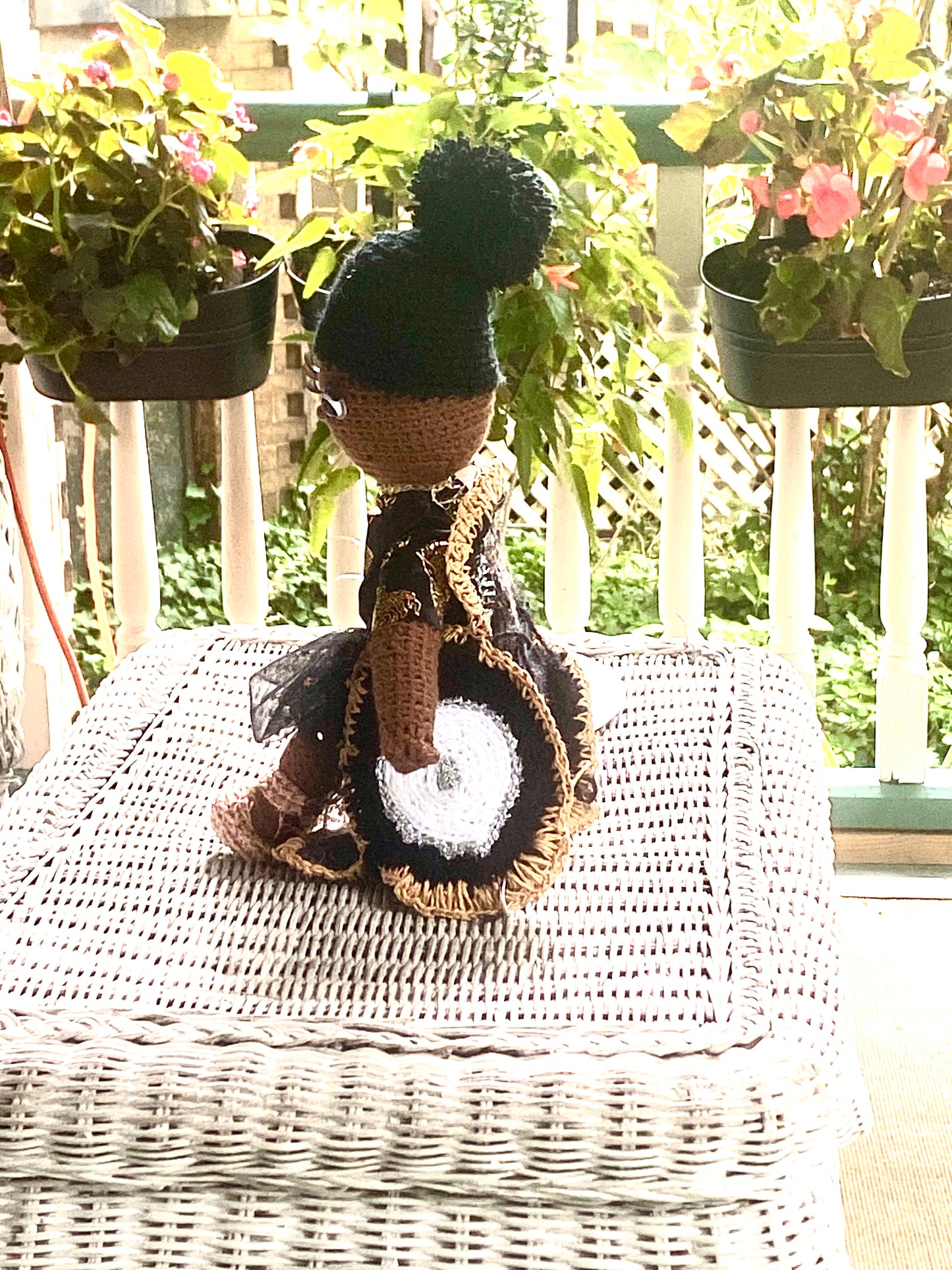 Amigurumi - Black Girl Magic in a Wheellchair