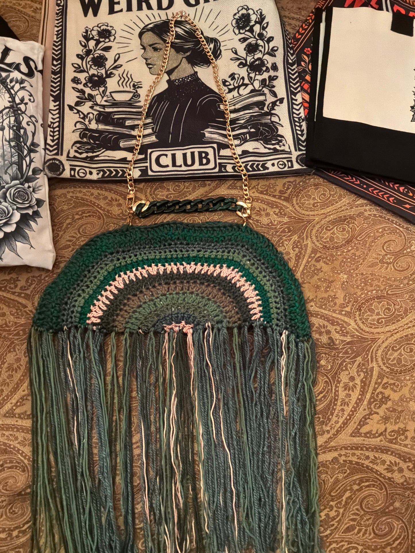 Taco Purse - Green and Pink