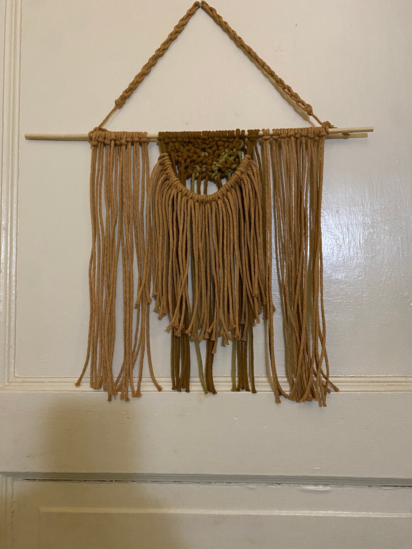 MACRAME - BROWN TAN AND GREEN