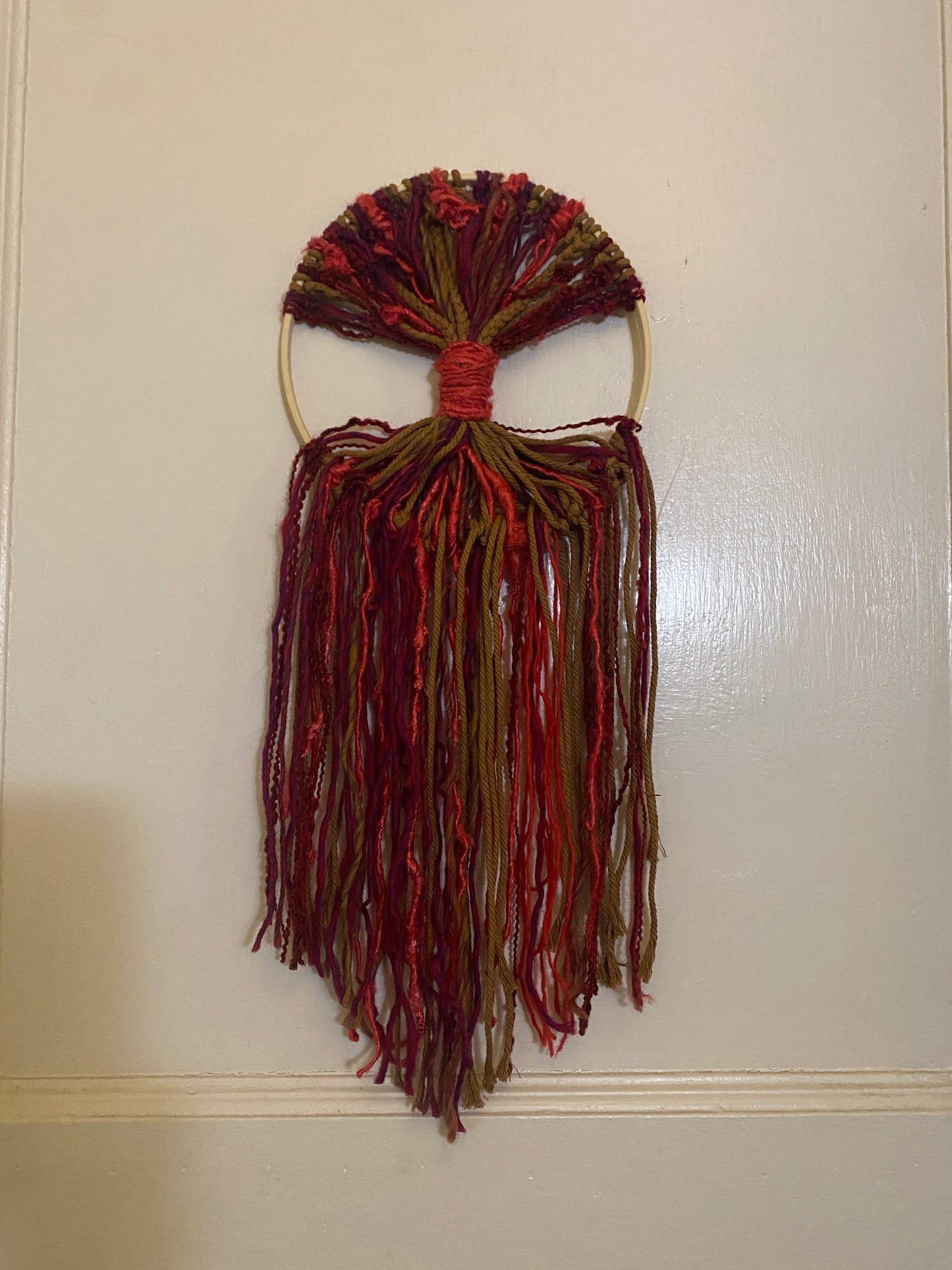 MACRAME - RED AND BROWN