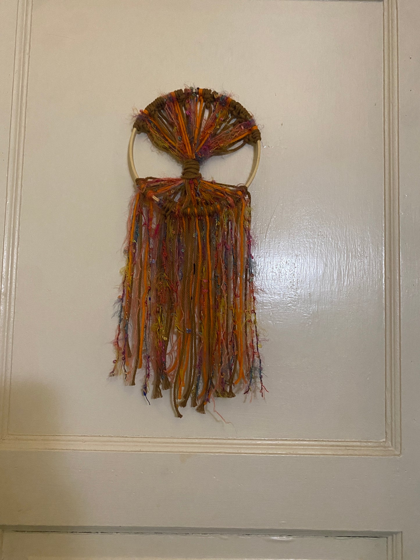 MACRAME - ORANGE AND BROWN