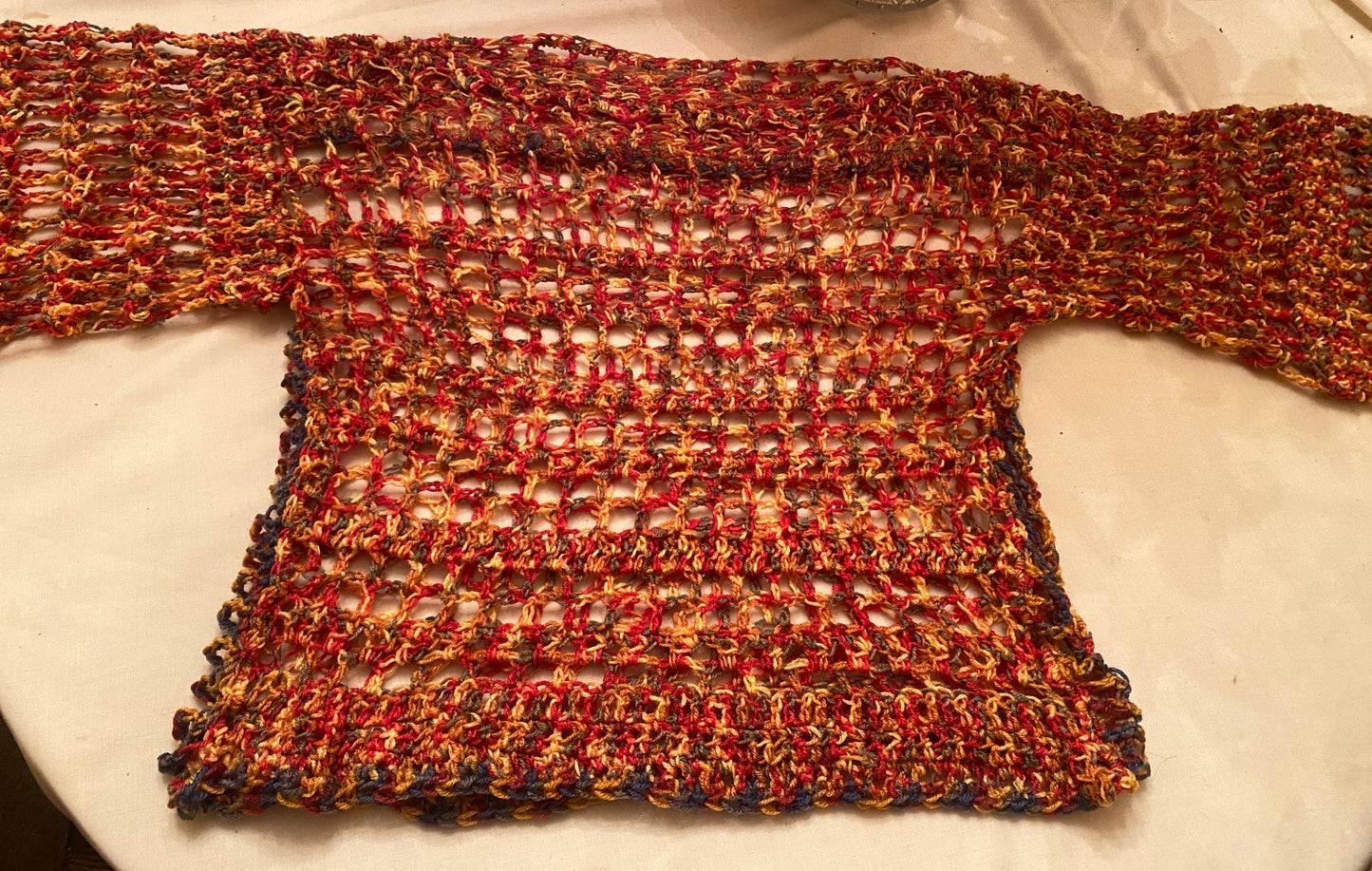 Bolero- Crop Top - Mesh Shrug & Hat- Size XL