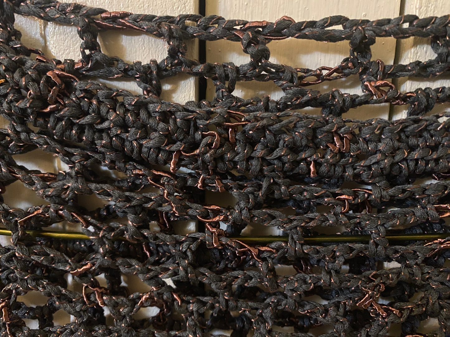 A Bolero - Crop Top - Sleeve - Green and copper