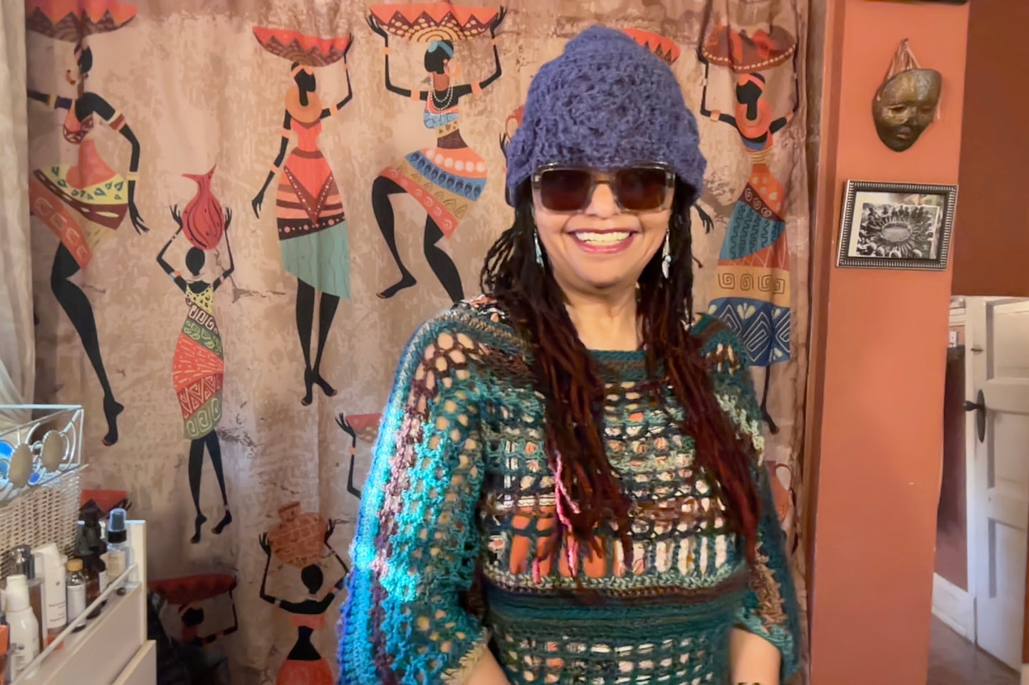 Bucket Hat - Purple Flower