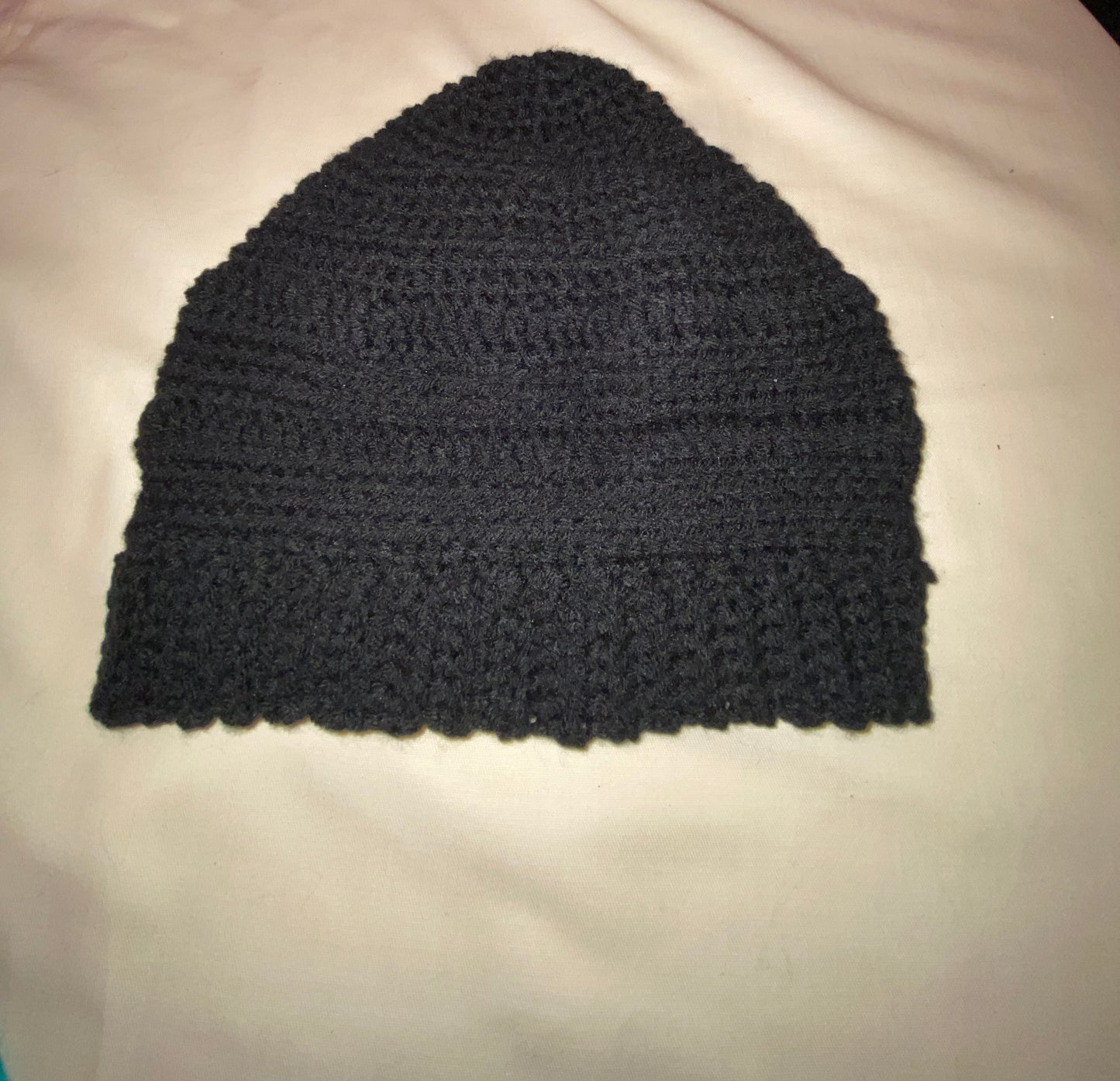 Black Thick Beanie - Large