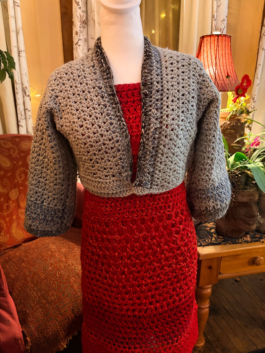 Grey bolero sweater