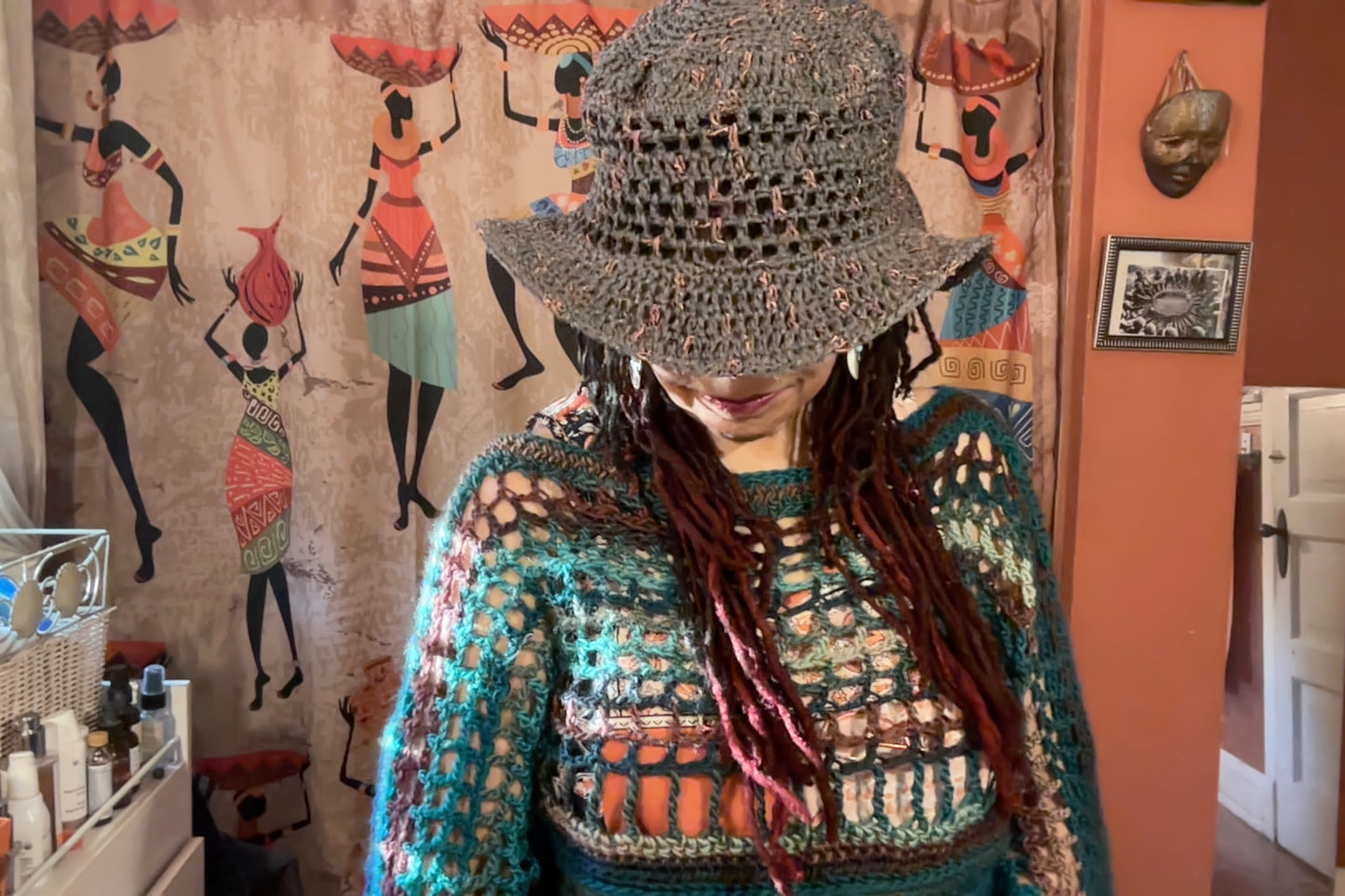 Bucket - Green and Copper Color Bucket Hat