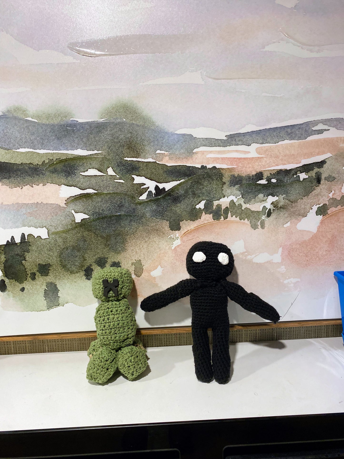 mine craft amigurumi 1