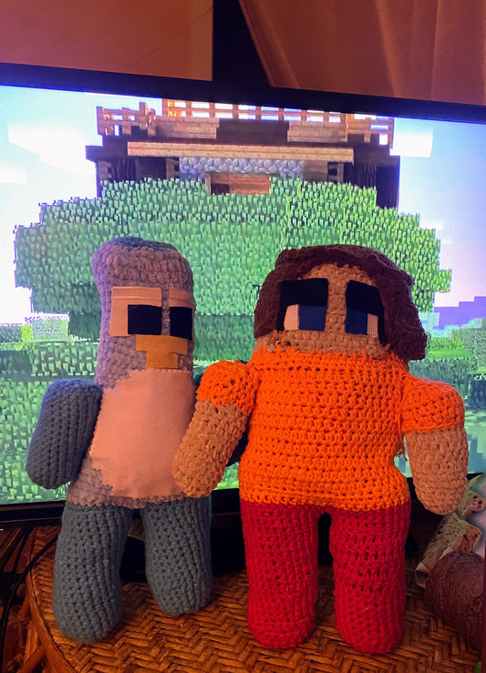 mine craft amigurumi 1