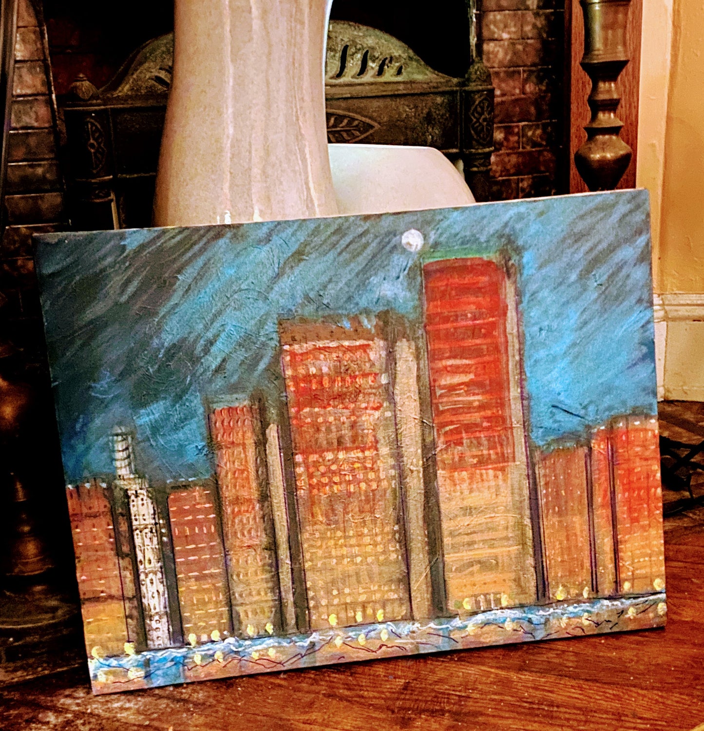 Buildings by the water