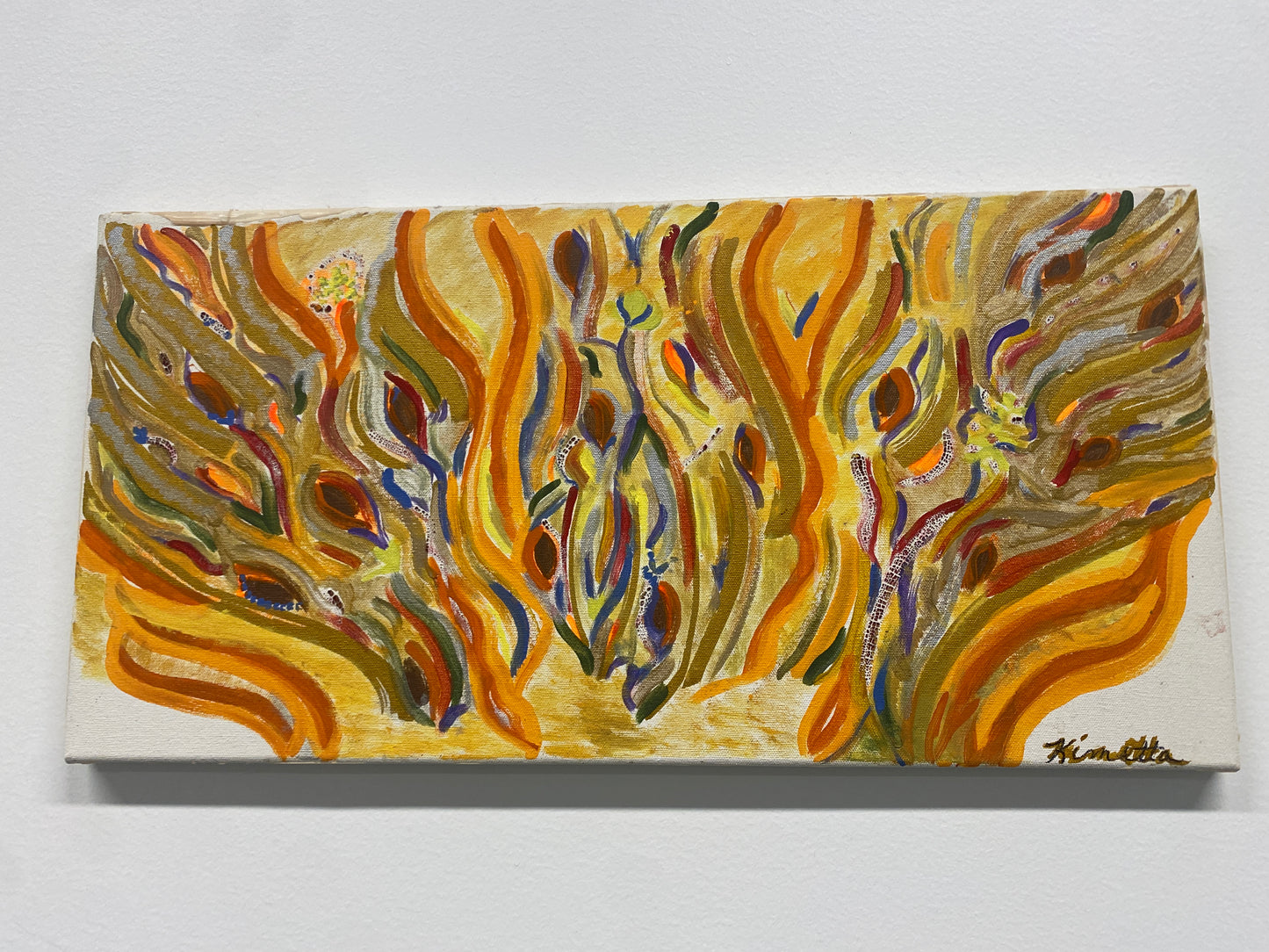 Painting - Help is Here - yellow and orange