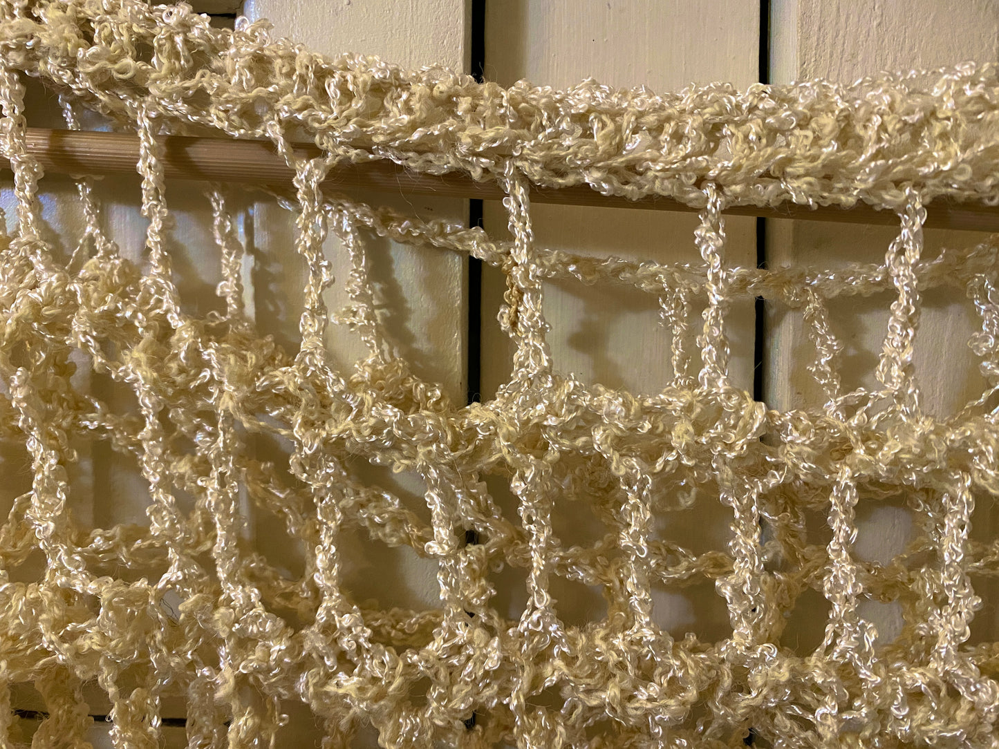 Shrug - Mesh - White & Off White- Silk and Wool
