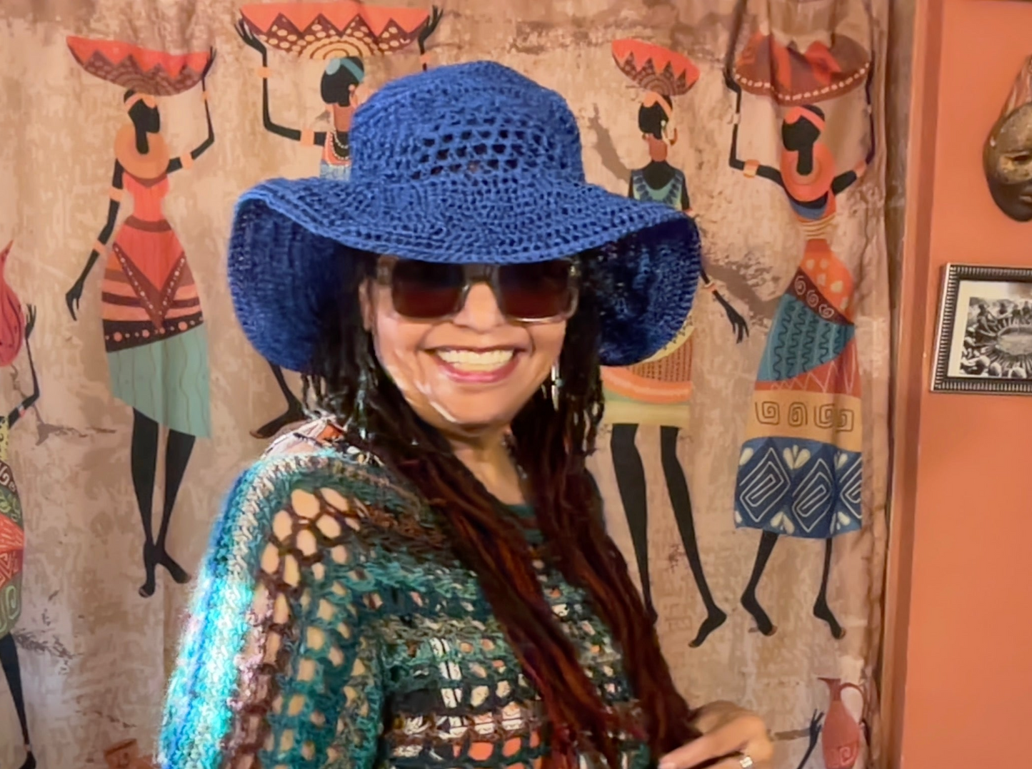 Bucket Hat - Blue Linen Summer Hat